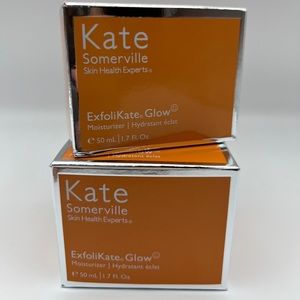 2 x Kate Somerville ExfoliKate Glow Moisturizer 1.7 Oz 50 mL Full Size